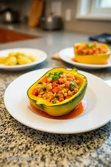 Savory Stuffed Pepper Squash with Quinoa and Veggies steps