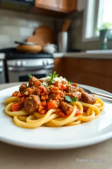 Savoury Italian Sausage Ragu with Pappardelle steps