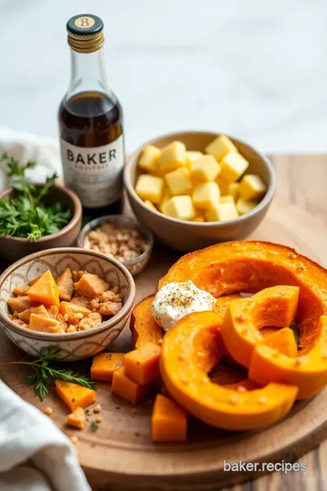 Silken Squash Bliss with Parmesan Puffs ingredients