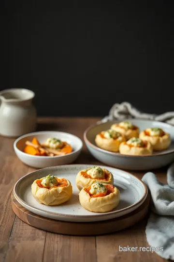 Silken Squash Bliss with Parmesan Puffs presentation