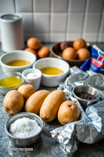 Slow-Cooked Perfection: Easy Crock Pot Baked Potatoes ingredients