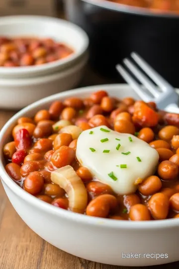 Smoked Baked Beans presentation