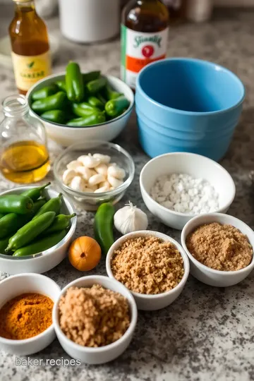 Smoked Jalapenos Hot Sauce Recipe ingredients