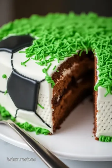 Soccer Cake presentation