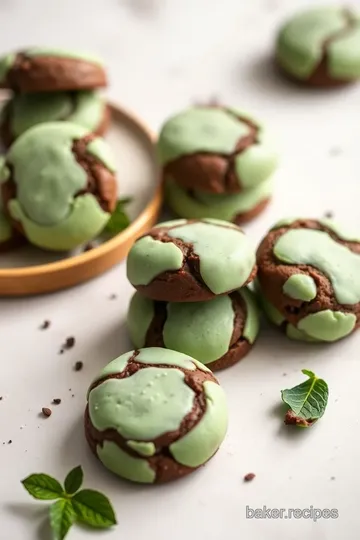 Soft-Baked Andes Mint Chocolate Cookies presentation