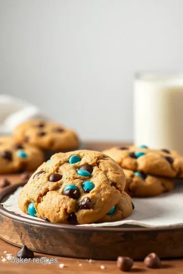 Soft-Baked Monster Cookies Delight presentation