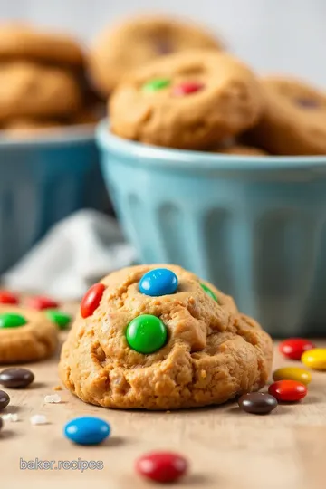 Soft & Chewy Peanut Butter M&M Cookies ingredients