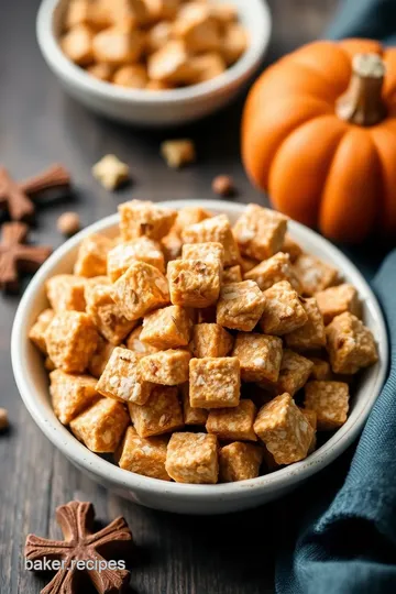 Spiced Pumpkin Delight Puppy Chow presentation