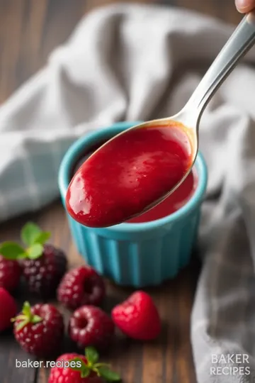 Spicy & Sweet Raspberry Chipotle Sauce presentation