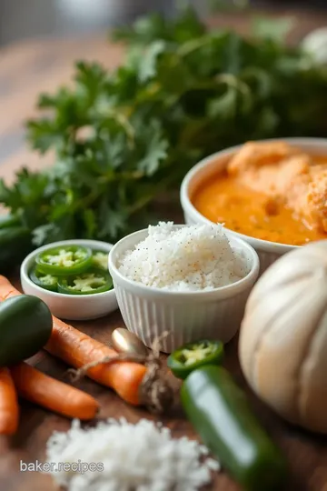 Spicy Vegan Carrot and Jalapeño Soup ingredients