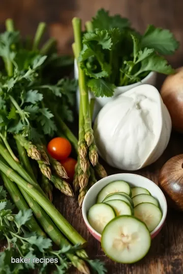 Spring Asparagus Spoon Salad ingredients