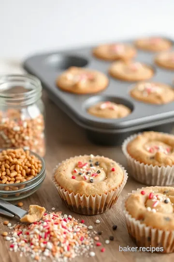 Sprinkle Cheesecake Cookie Cups Delight ingredients