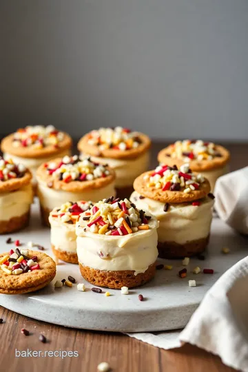 Sprinkle Cheesecake Cookie Cups Delight presentation