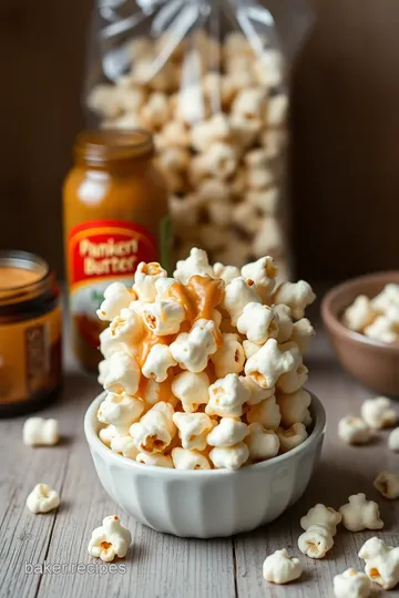 Sticky Peanut Butter Caramel Corn Delight ingredients