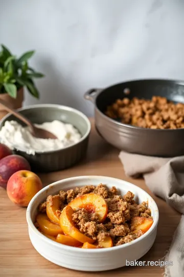 Delicious Summer Peach-Crisp steps