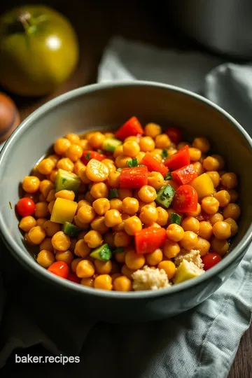Summer Vegetable and Chickpea Curry presentation