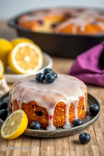 Sunshine Lemon Blueberry Delight Cake steps