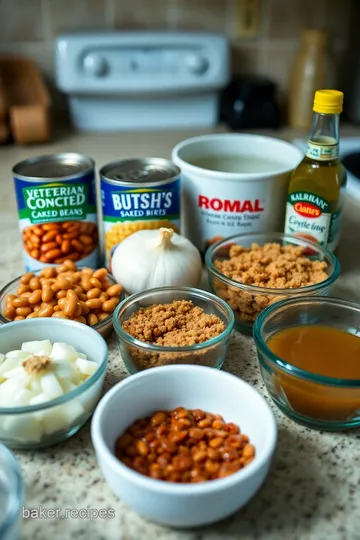 Sweet and Savory Bush s Vegetarian Baked Beans ingredients