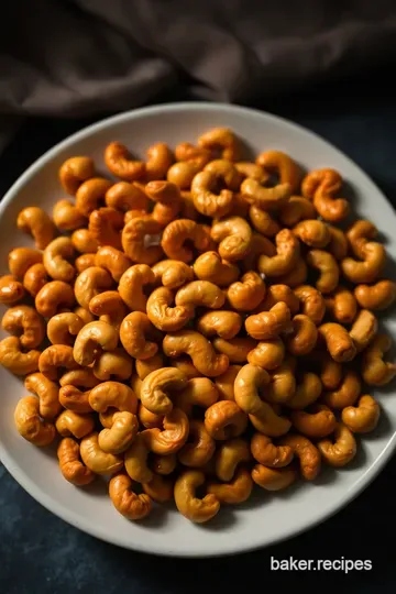 Sweet &amp Crunchy Honey Roasted Cashews presentation