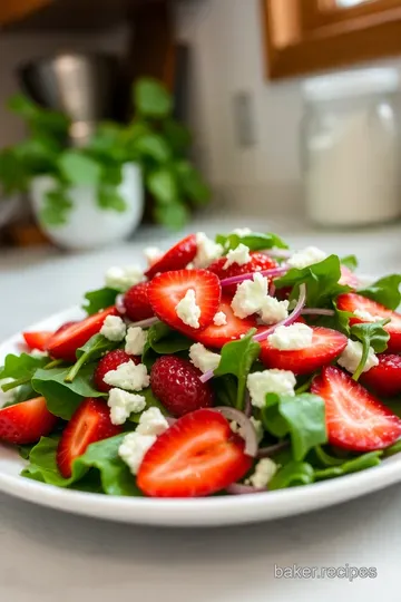 Sweet & Savory Strawberry Feta Salad with Balsamic Glaze steps