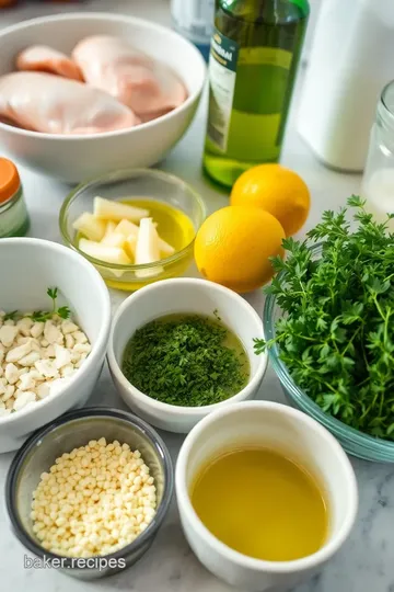 Tarragon Lemon Chicken ingredients