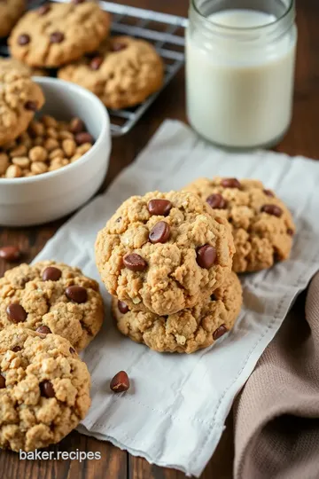 Thick and Chewy Oatmeal Raisinet Cookies presentation