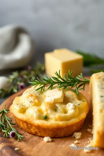 Thyme & Cheese Harmony Tart presentation