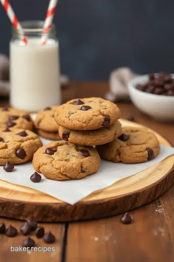 Triple Chocolate Chip Cookies Delight presentation