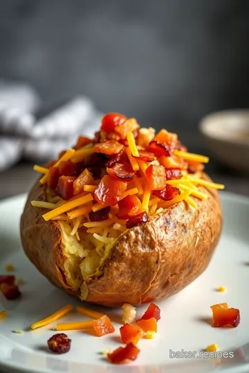 Ultimate Calories Loaded Baked Potato Recipe presentation