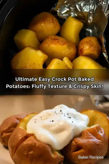 Ultimate Easy Crock Pot Baked Potatoes: Fluffy Texture &amp Crispy Skin!