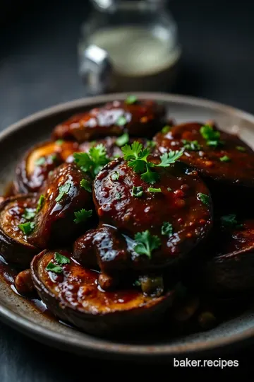 Umami-Packed Marinated Portobello Mushrooms presentation