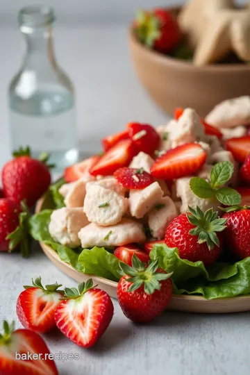 Vibrant Strawberry Chicken Salad ingredients