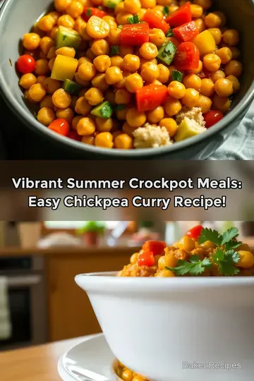 Vibrant Summer Crockpot Meals: Easy Chickpea Curry Recipe!