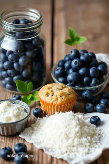 Wholesome Blueberry Almond Muffins ingredients