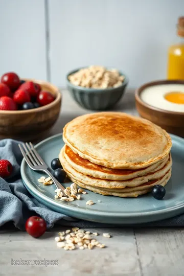 Wholesome Whole Wheat Oat Pancakes Delight ingredients