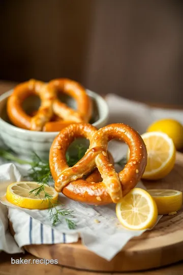 Zesty Lemon-Dill Pretzels Delight presentation