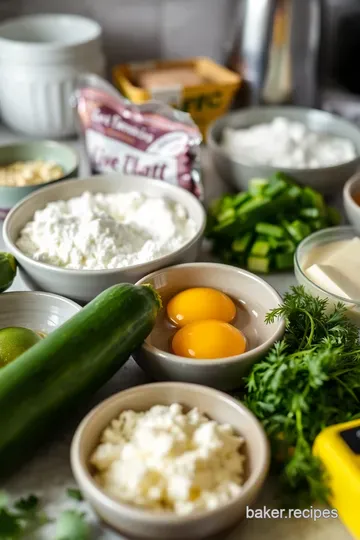 Zesty Zucchini Fritters ingredients