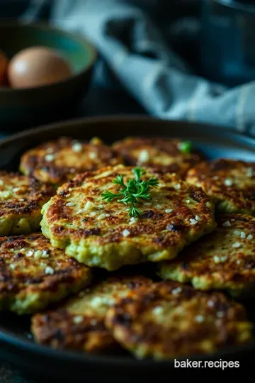 Zesty Zucchini Fritters presentation
