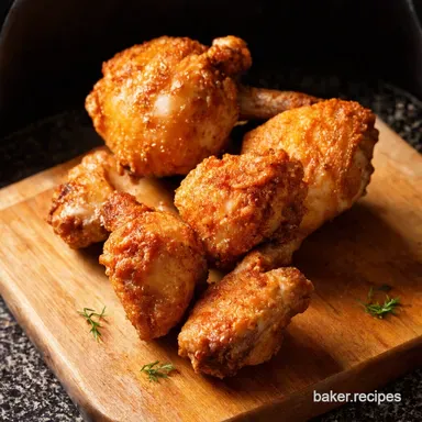 Crispy Air Fryer Chicken Legs Pub Style at Home Recipe Card