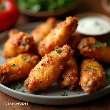 Air Fryer Chicken Wings Crispy Juicy Ready in Minutes Recipe Card