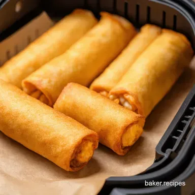Air Fryer Egg Rolls Crispy Easy Takeaway Faves Recipe Card