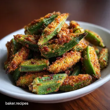 Air Fryer Okra in 22 Minutes: Crispy Cornmeal Recipe Recipe Card