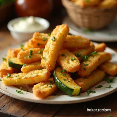 Crispy Air Fryer Zucchini Fries Ready in 25 Minutes Recipe Card