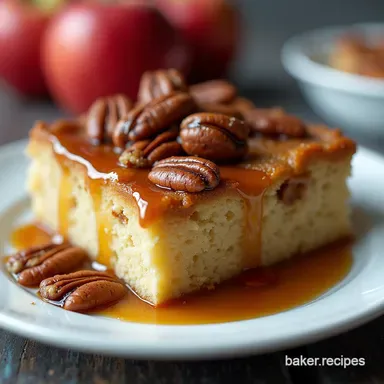 The Best Apple Pecan Bread Pudding Recipe with MapleBourbon Drizzle