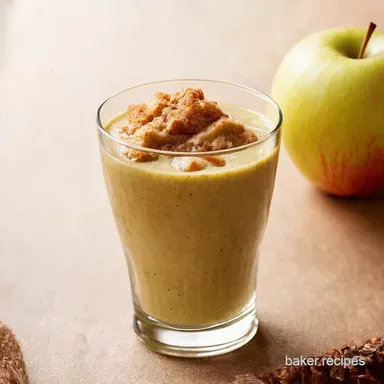 Easy Apple Pie Smoothie Recipe Autumn in a Glass Recipe Card