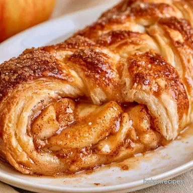 Apple Puff Pastry Strudel in 55 Minutes Recipe Card