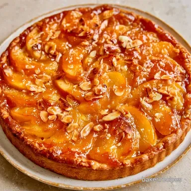 Apple Tart with Almonds for 8 Servings Recipe Card