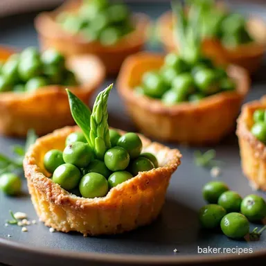 Spring Appetizers Asparagus Pea Tartlets Recipe