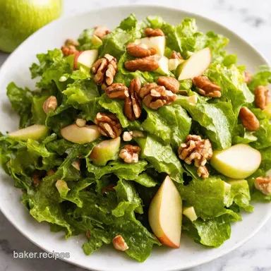 Autumn Apple Walnut Salad Recipe Quick Easy Recipe Card