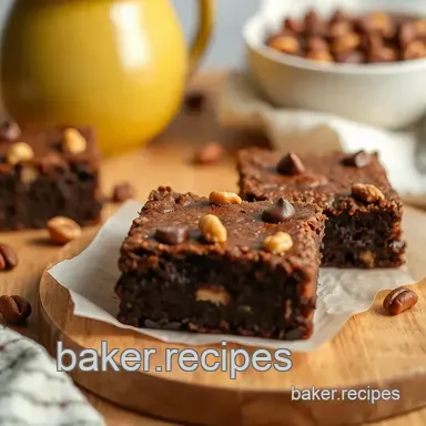 Bake Brownies with Dark Chocolate & Nuts Recipe Card